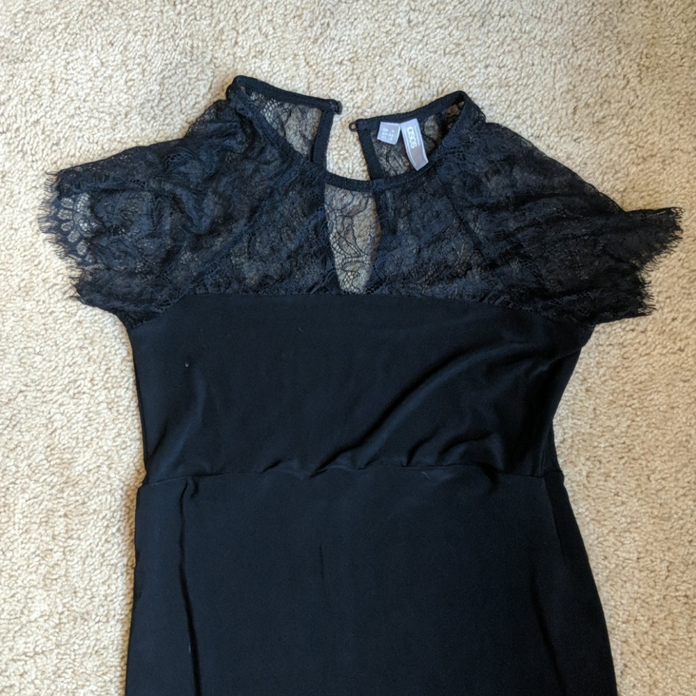 ASOS Maternity Lace Insert Bodycon Midi Dress